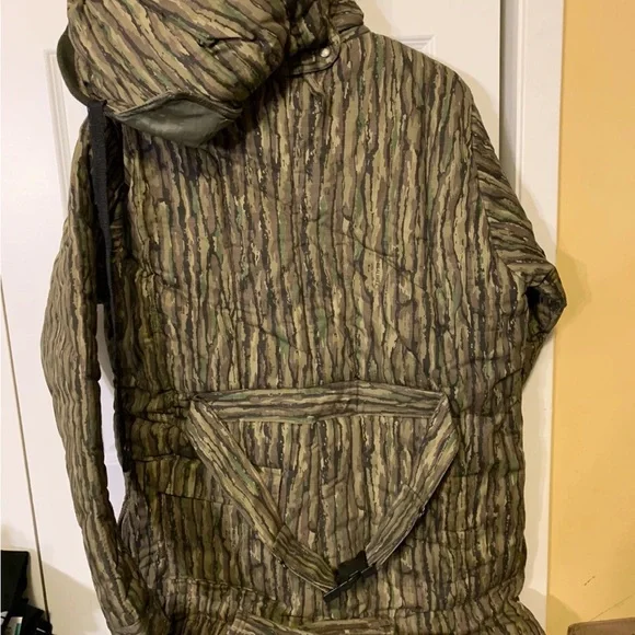 Vtg 80’s Trophy club Duck hunting coveralls overalls Sz M hooded - Picture 8 of 10